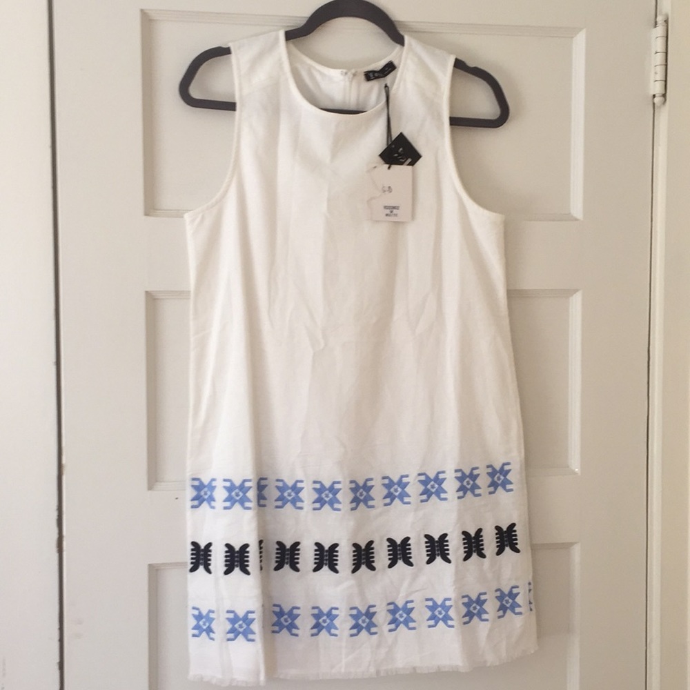 Boutique Embroidered Shift Dress